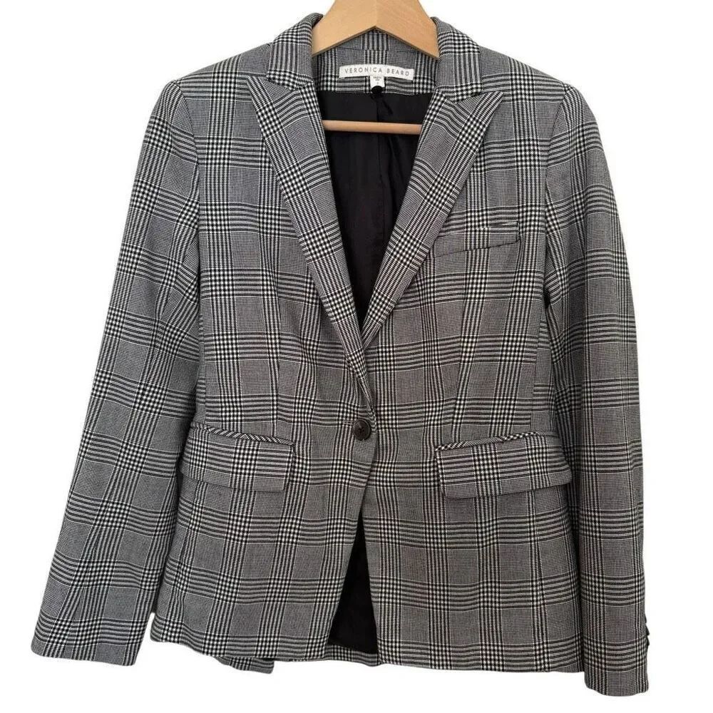 Veronica Beard Plaid Dickey Jacket Blazer Size 2